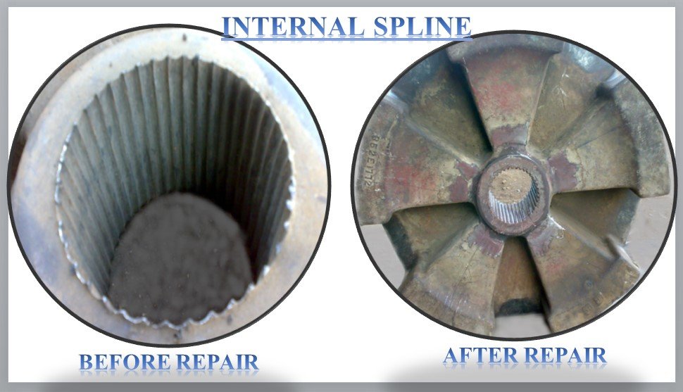 External Spline After Repair